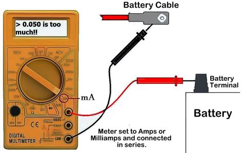 testing parasitic voltage drop on motorhome coach battery|How To Perform a Parasitic Draw Test .